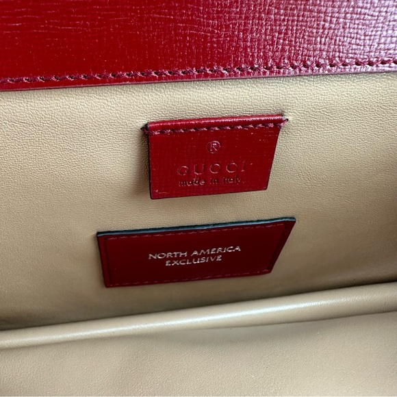 Gucci Small Dionysus Shoulder Bag in Ivory and Blue with Red Trim NEW W DUSTBAG - Picture 12 of 14